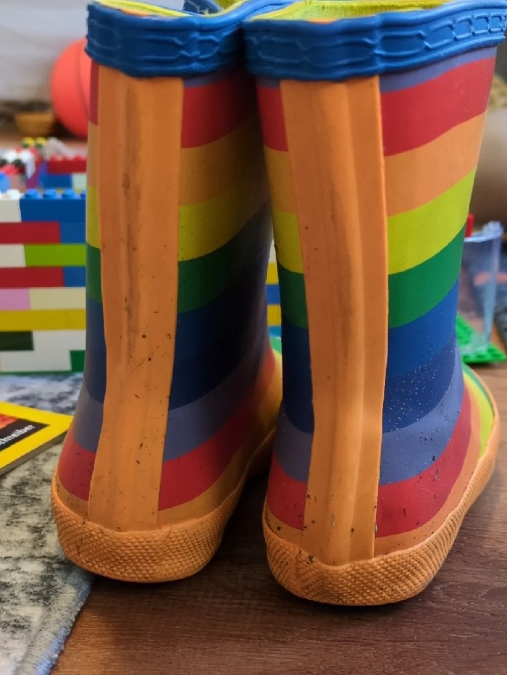 Hunter Kids Rainbow Stripe Rain Boots